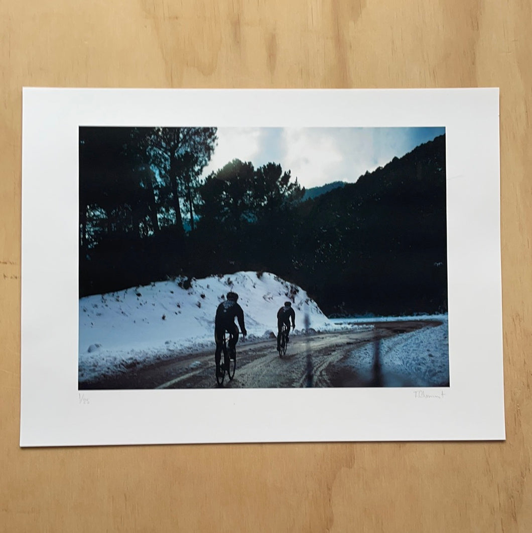30 x 40 cm print Alberto & Jesús, Corsica traning camp